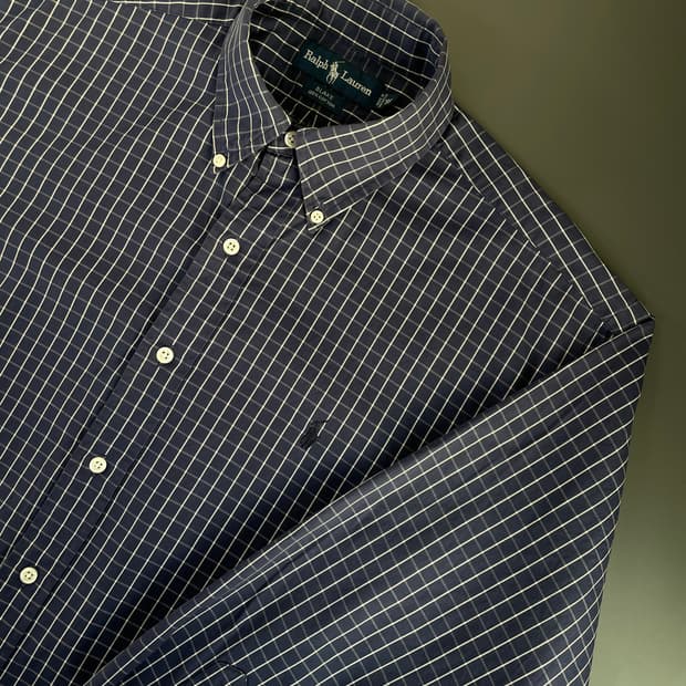 [M] 폴로 랄프로렌 코튼 깅엄 체크 셔츠 BLAKE 핏