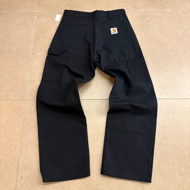 칼하트 더블니 블랙 팬츠