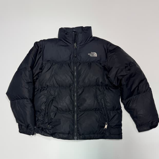노스페이스 키즈 구스다운 패딩 점퍼 130 블랙