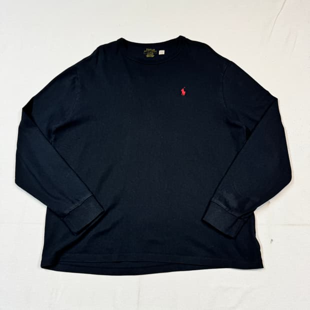 L) 폴로 랄프로렌 클래식핏 헤비웨이트 저지 긴팔 티셔츠