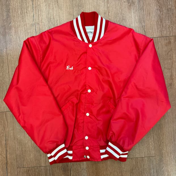 USA 빈티지 바시티자켓 레드
