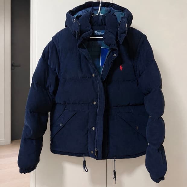 POLO 폴로 랄프로렌 보이즈 코듀로이 다운재킷 패딩 M