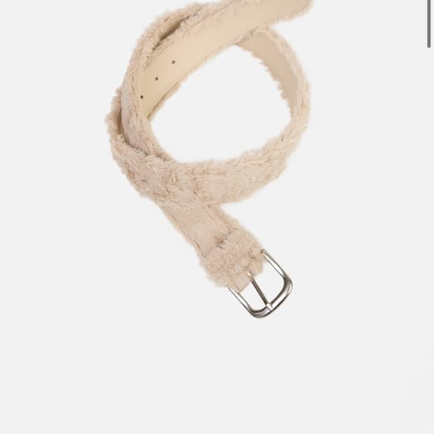 세릭 퍼 벨트 Nest Fur Belt / Beige