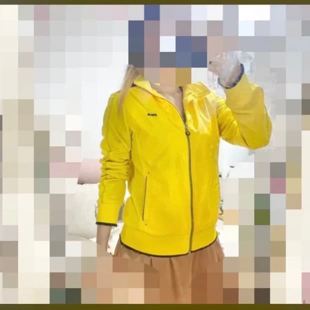휠라ㅡ 찐노랑 집업 호칭 95/저지/트레이닝복/새거수준/레저 스포츠