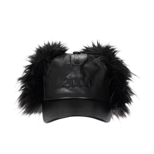 2000아카이브 FUR EARFLAP CAP 레더모자