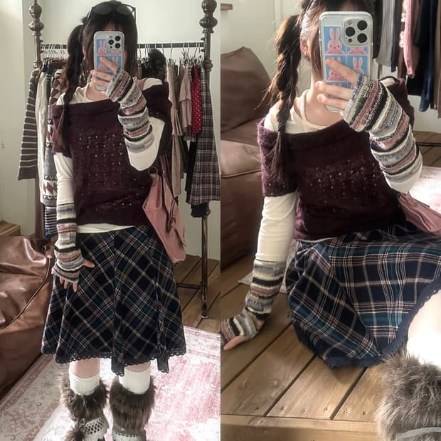 와이즈걸 빈티지 너드 코디 빈티지코디 모리걸