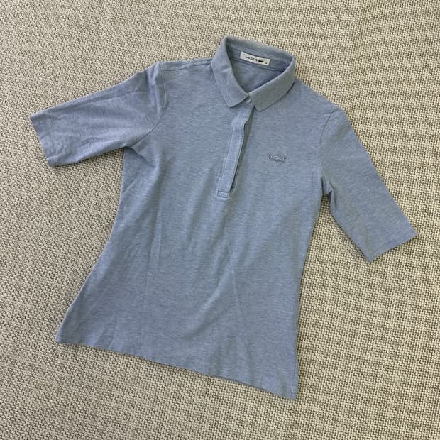 38 라코스테 반팔 카라 셔츠 0417D