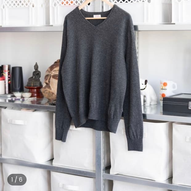 everyworn v넥 니트 그레이 3