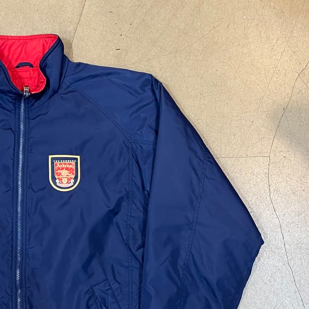 M 나이키 아스날 90s FC 벤치 리버시블 자켓