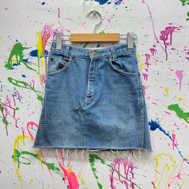 90s Made in USA 캘빈클라인 데님 미니스커트