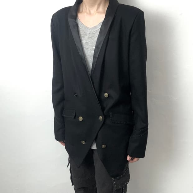 Glamb Stitching Double-Breasted Tailored