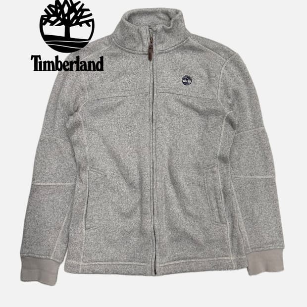 logo embroidery knit zip-up