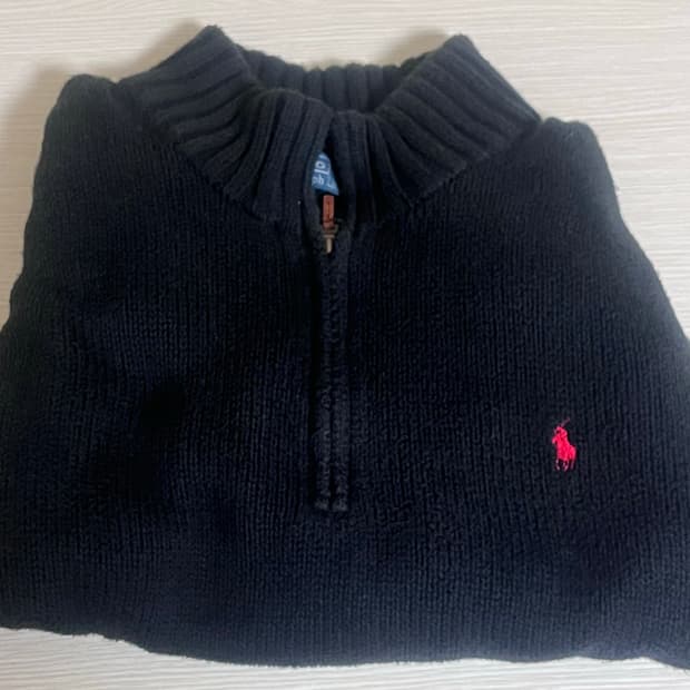 Polo Ralph Lauren 반집업니트 검정