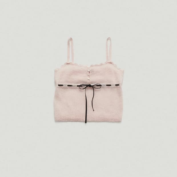 더바넷 슬리브리스 니트 Plery Lace Knit Sleeveless