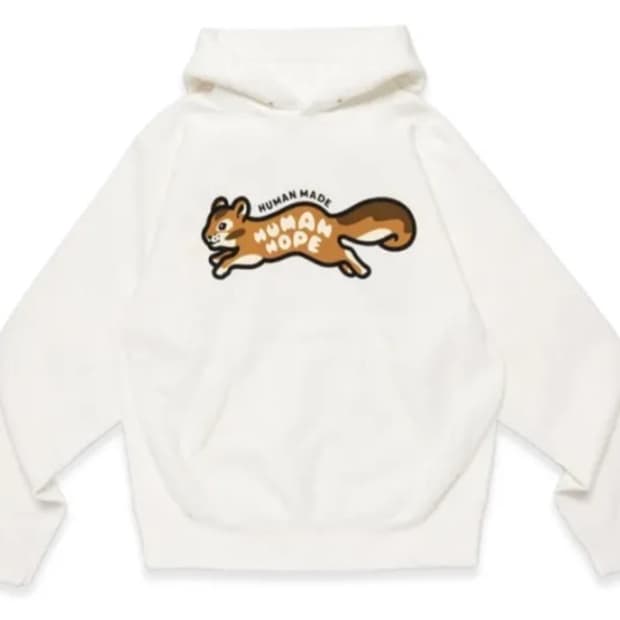 휴먼메이드 휴먼 호프 후드 화이트 XL