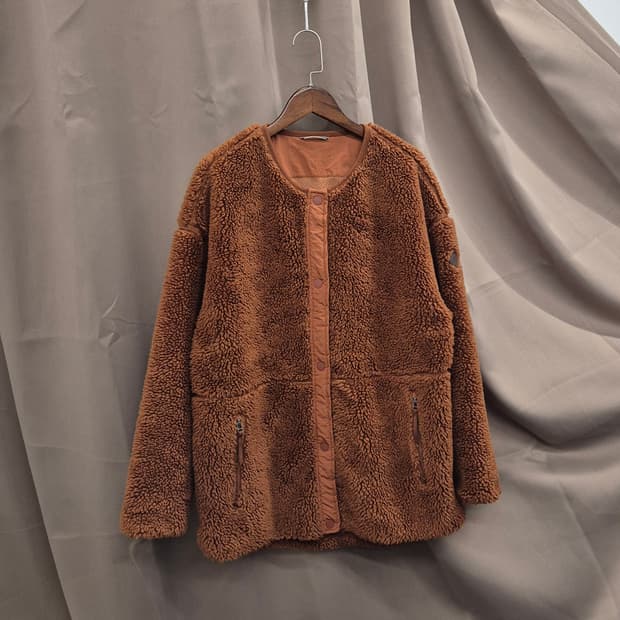 코오롱 스포츠 여성 중기장 노카라 플리스 90