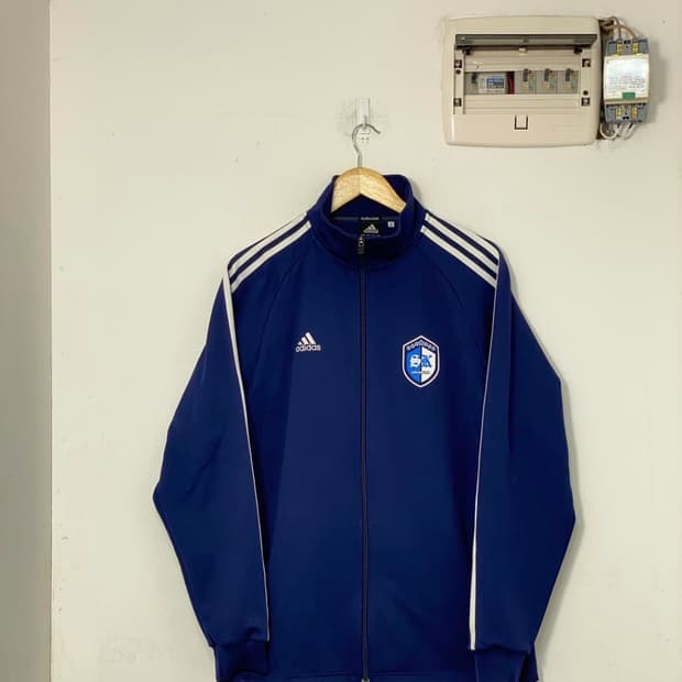 아디다스 딥블루 축구팀 져지 L