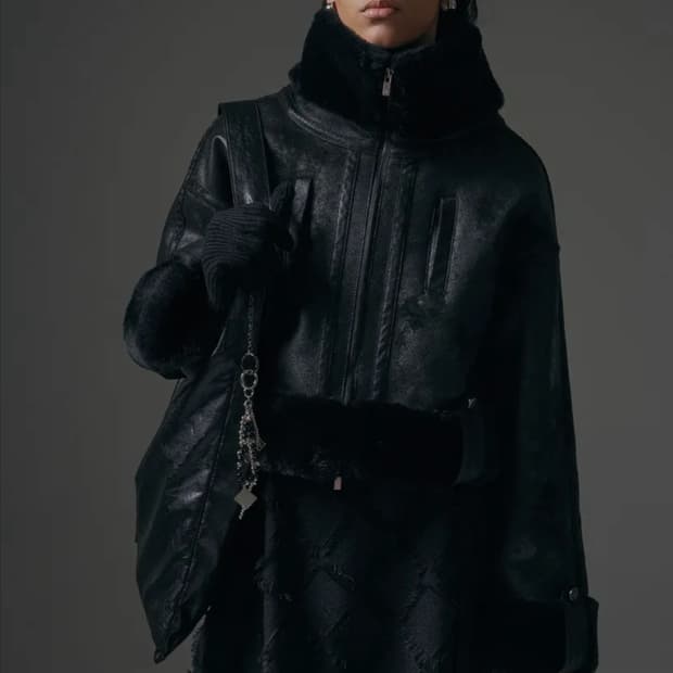 트리밍버드 크랙볼드크롭무스탕 판매해요