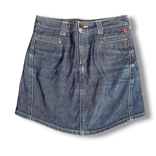 (27) 리바이스 엔지니어드 생지 데님 미니 스커트
