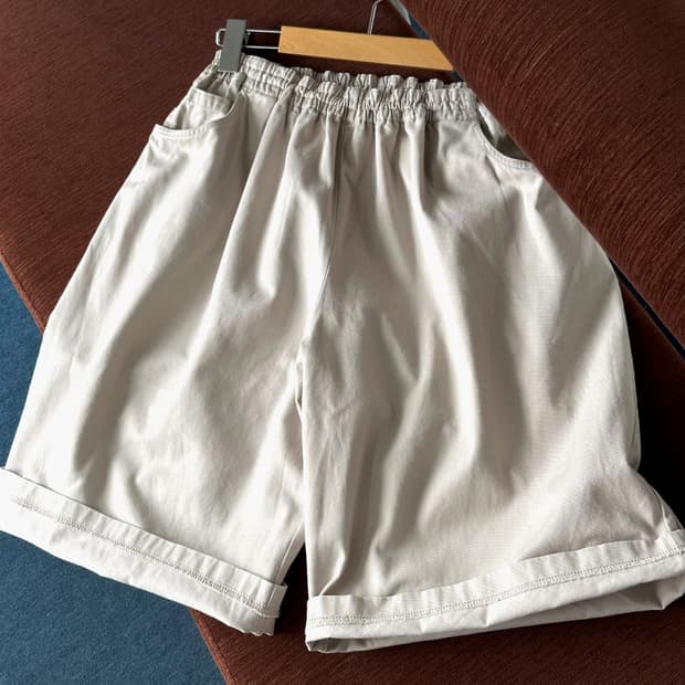 Natural cotton easy shorts