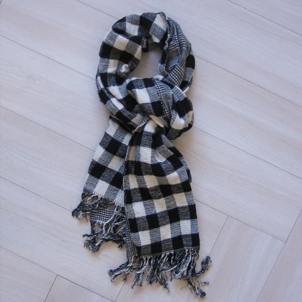 [Vintage] two tone check muffler