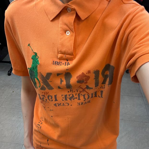 폴로 랄프로렌 반팔 카라티 S