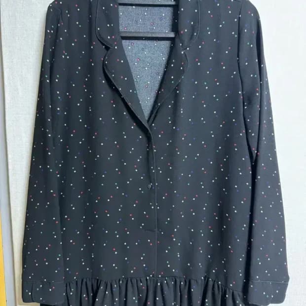 ZARA 트라팔룩 별 패턴 카라 미니 원피스 