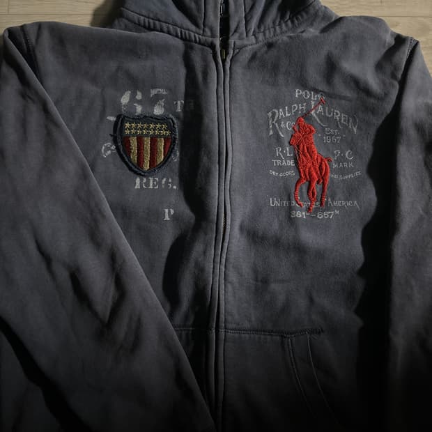 폴로 빅포니 후드집업