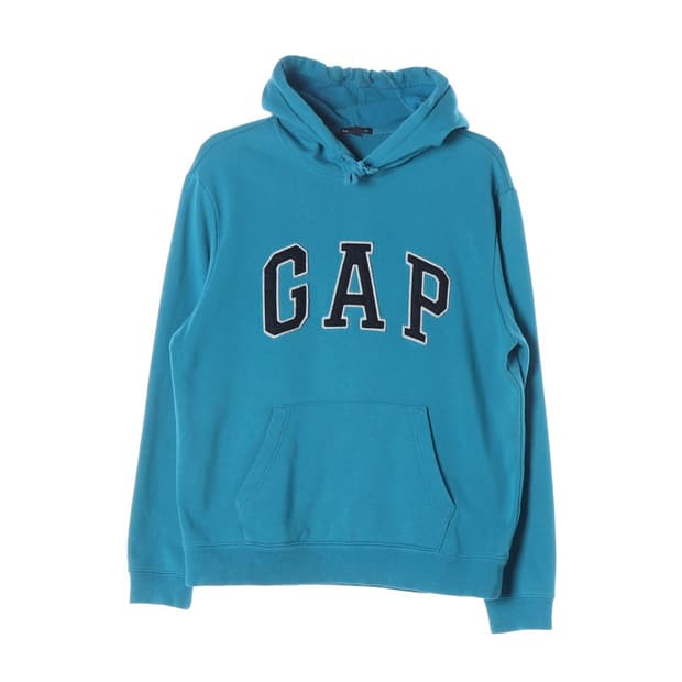 GAP 빈티지 아치 로고 후드티 청록 M