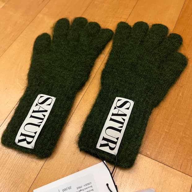 Satur 핑거홀 장갑 그린