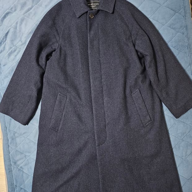 BEAMS(빔즈) 울 발마칸 코트 다크네이비