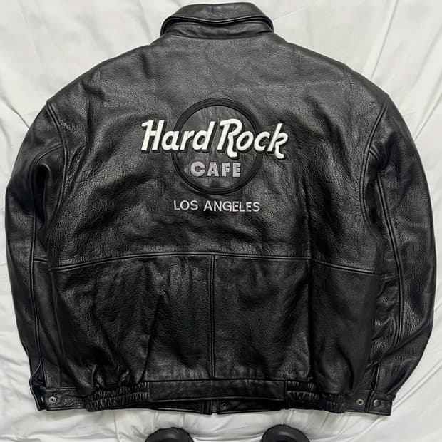 하드락카페 가죽자켓