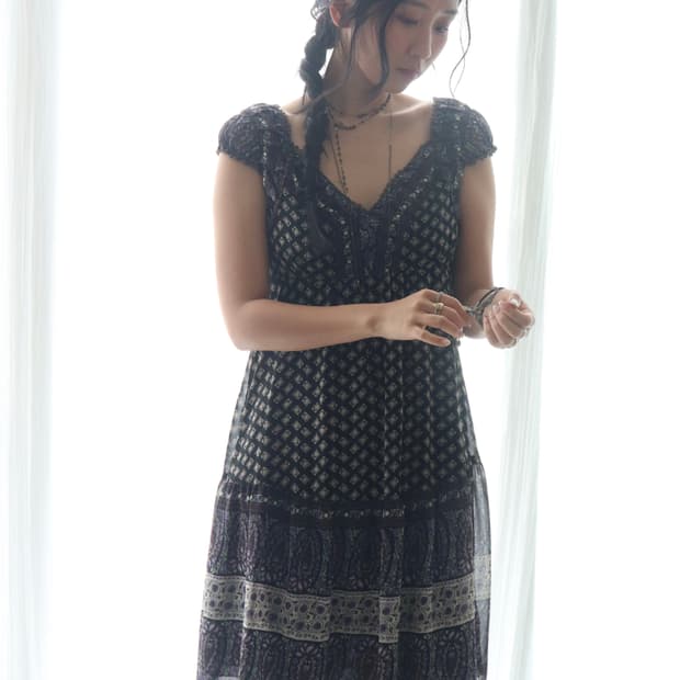 [Hysteric Glamour]Fuckbear Paisely Dress