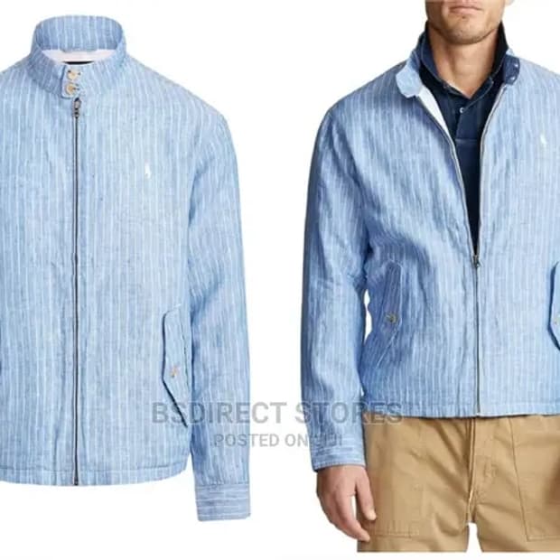 폴로 랄프로렌 린넨 스트라이프 자켓 XL