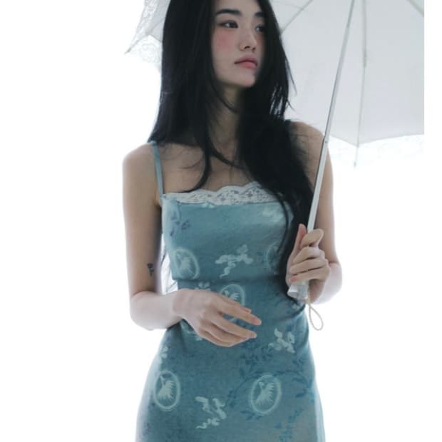 한땀한땀 고려청자 원피스