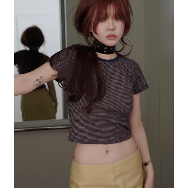 프레클 레더 초커 블랙