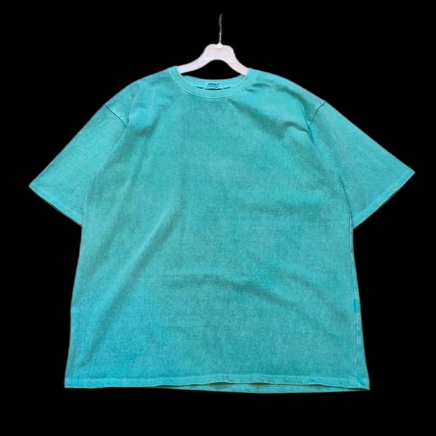 FREE 그린 피그먼트워싱 반팔티셔츠 