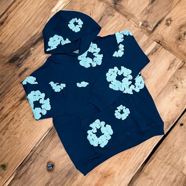 데님티어스 네이비 후드티 급처