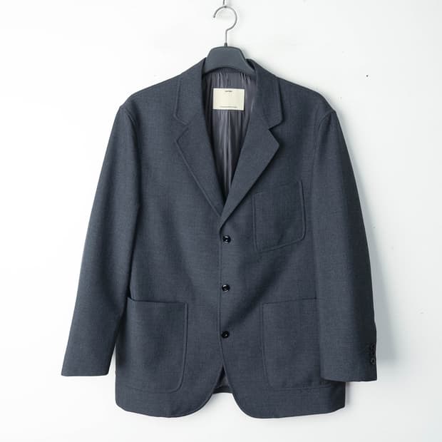 100/포터리 그레이 싱글 브레스트 블레이저