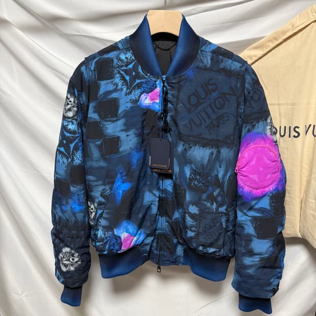 [S+급/46] 루이비통 솔트 다미에 봄버자켓  풀구성