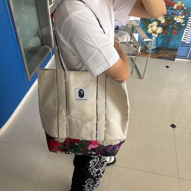 BAPE 베이프 부록 베이프 나일론 에코백