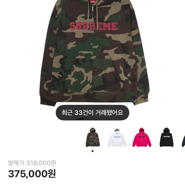 슈프림 후드집업 팝니다