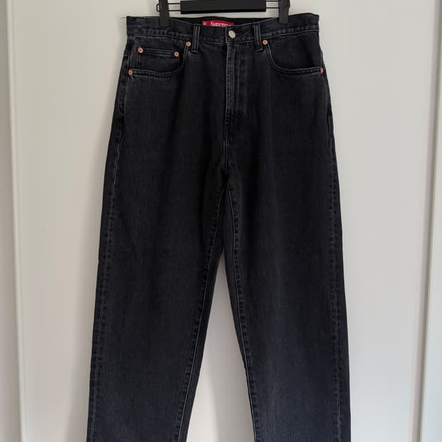 [30] 슈프림 배기진 데님 블랙