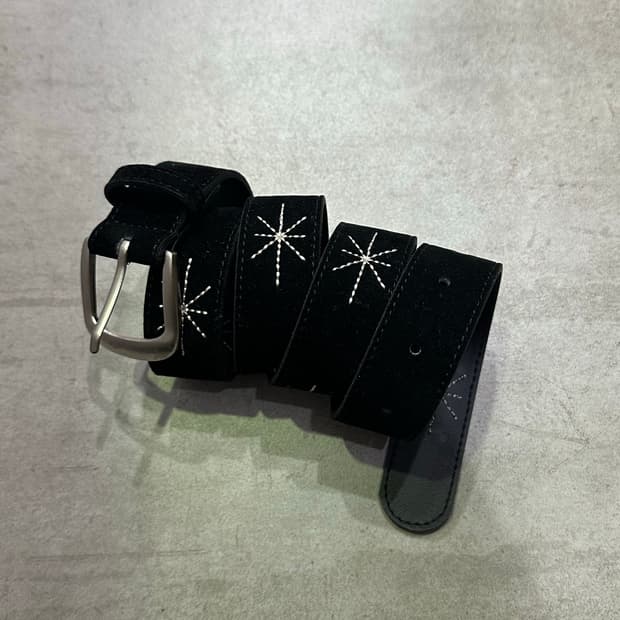Shining suede belt- 샤이닝 자수 벨트/BLA