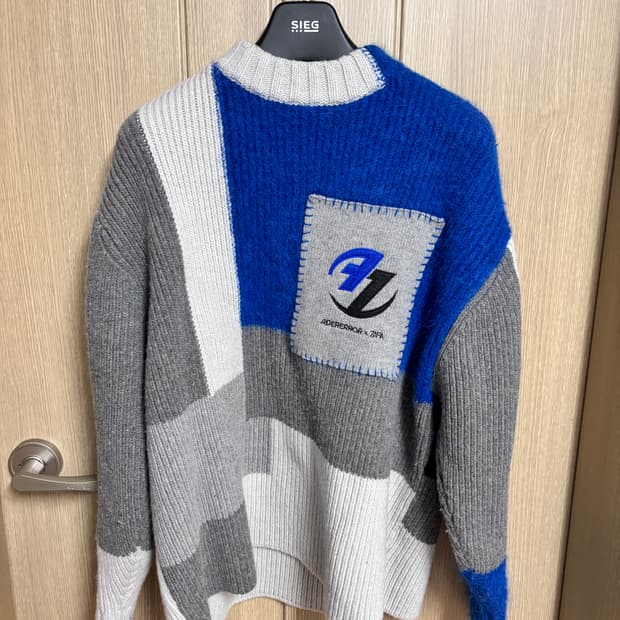 자라 x 아더에러 패치워크 오버사이즈 니트 스웨터 멀티컬러