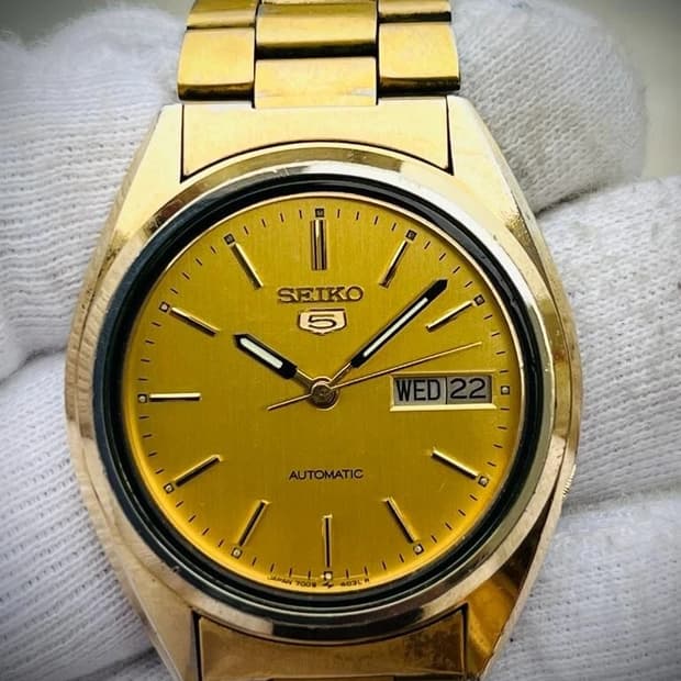 세이코 빈티지 오토매틱 골드톤 (Day-Date) 36MM
