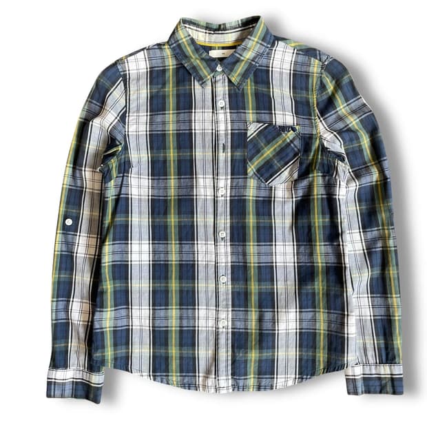 UGIZ 체크 원포켓 긴팔 셔츠 90