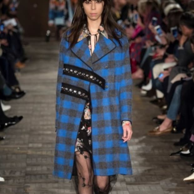 N21 체크 알파카 모직코트 55-66