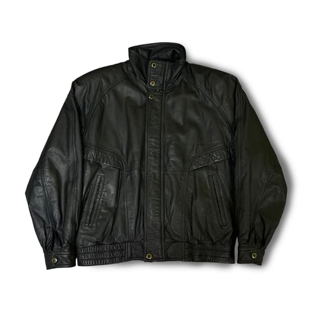 90s 일본 빈티지 카우하이드 바이커 레더자켓