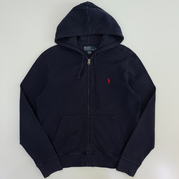 Polo 폴로 랄프로렌 90‘s 네이비 코튼 후드집업